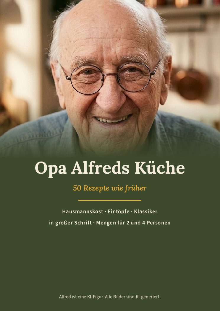 Titelseite des Kochbuchs Opa Alfreds Küche